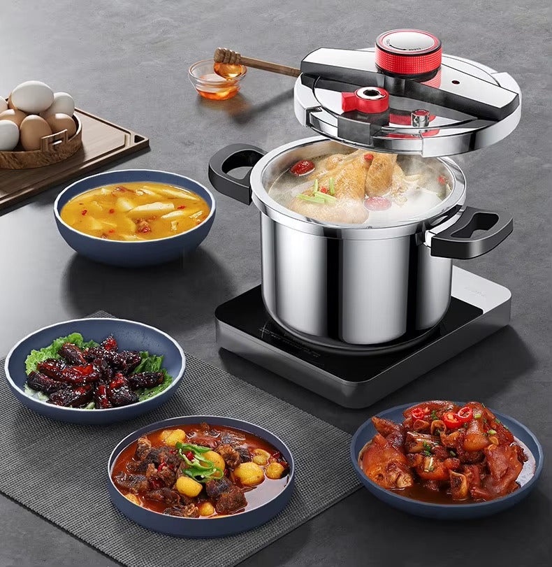 [Llevate 2 y pagá 1] MasterTurbo Olla a Presión de Acero Inoxidable + REGALO: Kit de Utensilios
